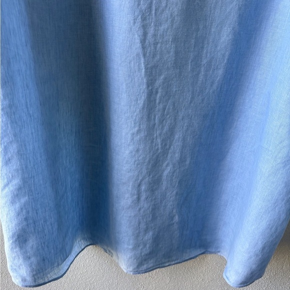 Daniel Cremieux Linen Classic Short Sleeve Button down Lt Blue 2X Cruise Beach - Picture 7 of 9